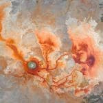 Colorful Aerial Photos of a Spring Known as “the Devil’s Eye” in the Gobi Desert