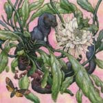 Flora and Fauna Entwine in Lauren Marx’s Mixed-Media Studies of Life and Death